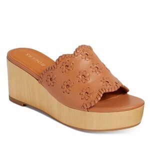 Jack Rogers Rory Floral Wedge Sandals Women’s Size 6.5